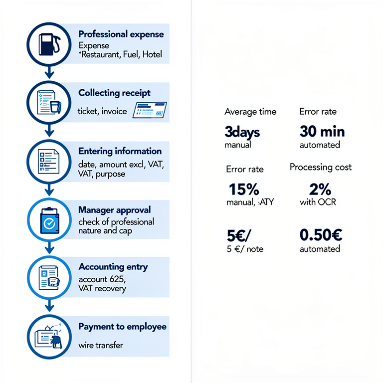 Infographie : note de frais