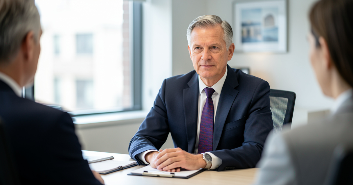 Consultation gratuite avec un avocat dans un cabinet moderne