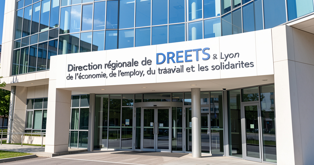Façade de la Tour SwissLife à Lyon, siège de la DREETS et adresse de l'inspection du travail