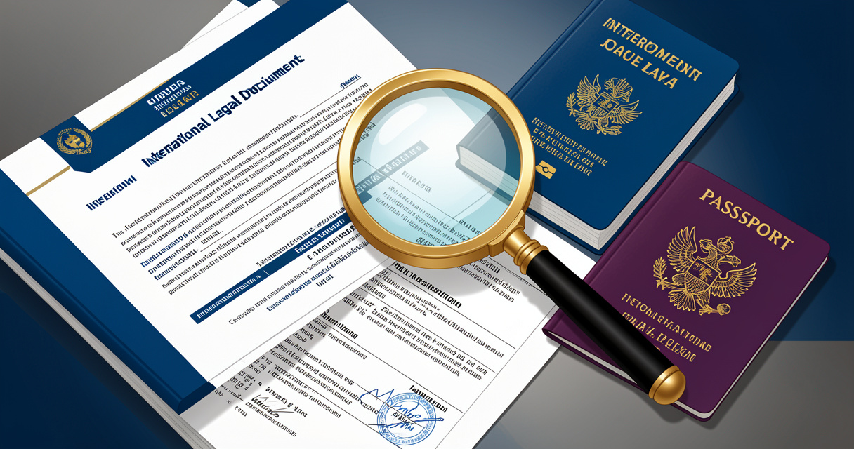Illustration représentant l'expatriation et la résidence fiscale en France avec des documents juridiques et fiscaux internationaux